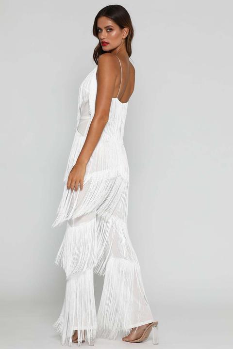 meshki malia fringe jumpsuit