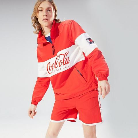 Chaqueta Con Cuello De Cremallera Y Logo De Coca-cola