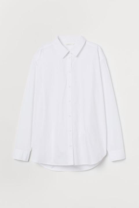 Camisa De Algodón - Blanco