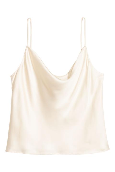 H & M - Top Senza Maniche - Bianco