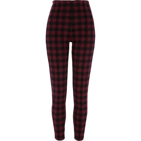 Red Check Leggings