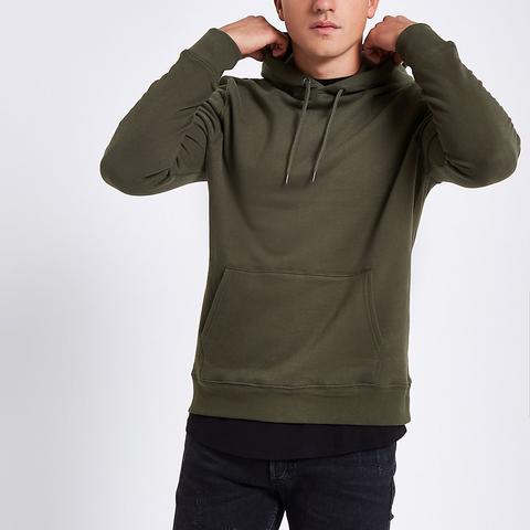 Khaki Long Sleeve Hoodie