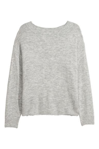 H & M - H & M+ Pullover In Maglia - Grigio