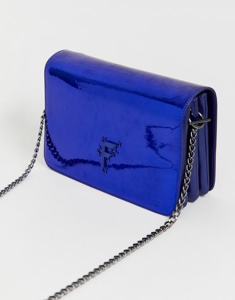 Fiorelli - Nighttails - Borsa Da Spalla Grande Blu Notte Con Patta - Blu