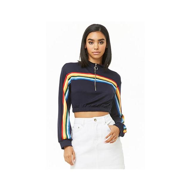 rainbow crop top forever 21