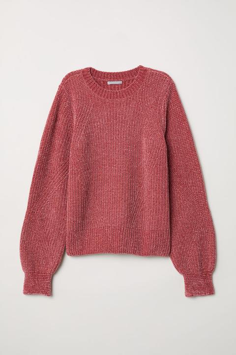 H & M - Pullover In Ciniglia - Rosso