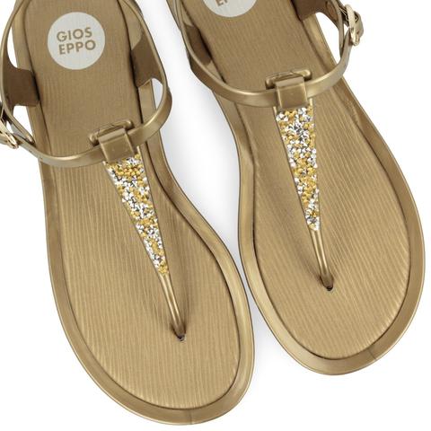 Chanclas De Mujer En Dorado Marency