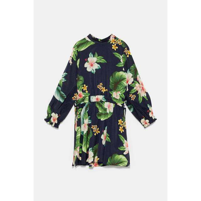 floral print jumpsuit dress zara