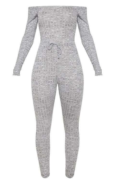 grey bardot jumpsuit
