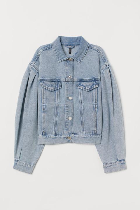 Cazadora Denim Boxy - Azul