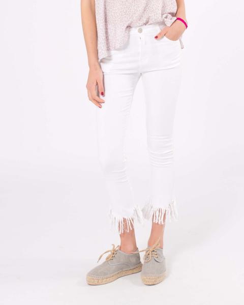 Shop Pantalones Blancos Flecos | UP TO 50% OFF