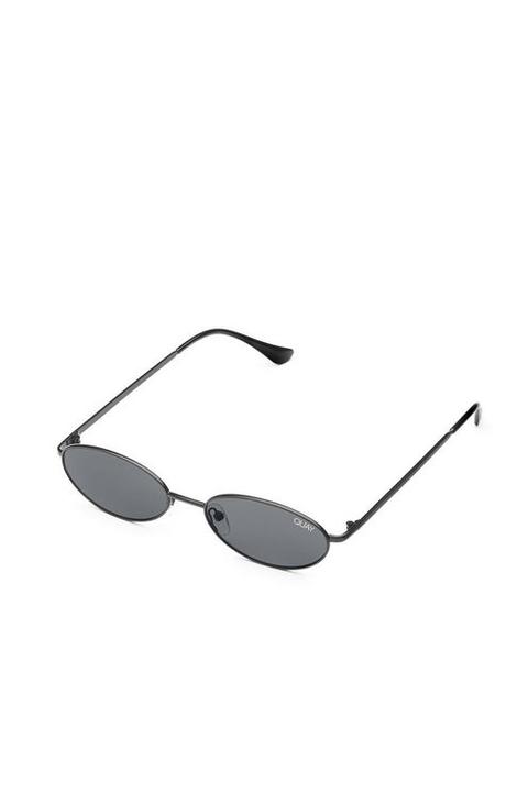 Womens **black Smoke Clout Sunglasses By Quay - Black, Black