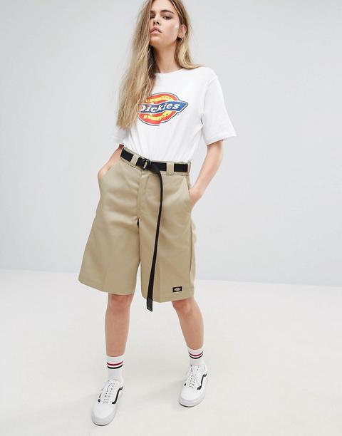 Dickies - Pantaloncini Boyfriend Pratici Multitasche - Verde