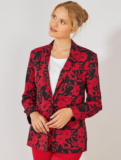 Veste Fluide Imprimée 'fleurs'