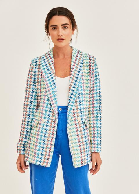 Blazer Estructura Azul