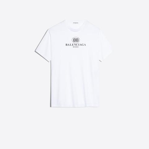 Tee-shirt Oversize Imprimé Bb Balenciaga Mode