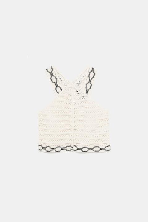 Top Cropped Crochet