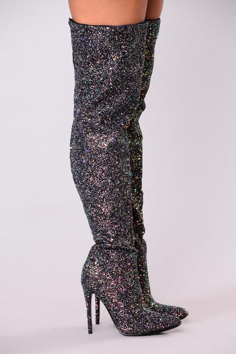 Just Add Glitter Over The Knee Boot 