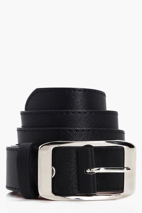 Crosshatch Chunky Boyfriend Belt