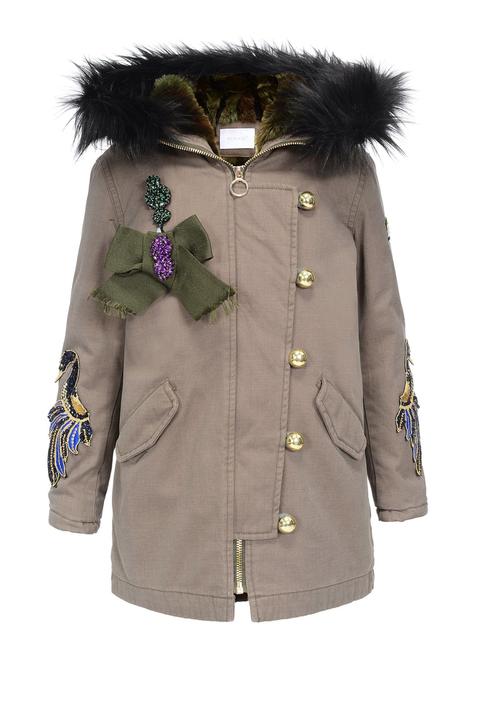 Parka In Gabardina Di Cotone