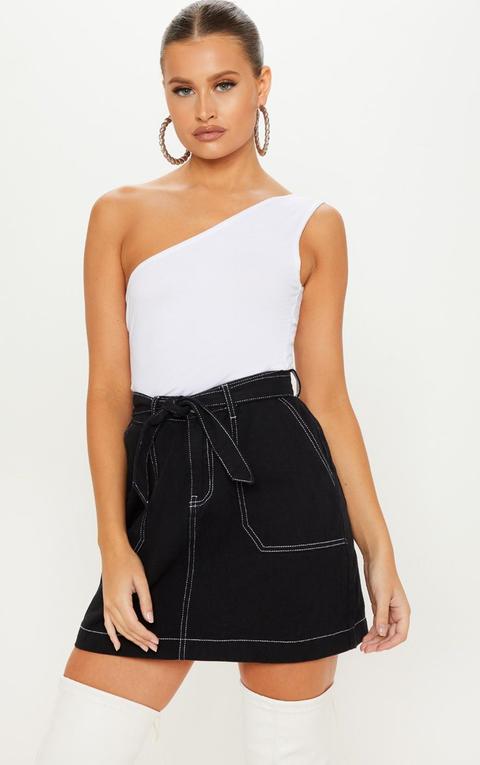 White One Shoulder Top