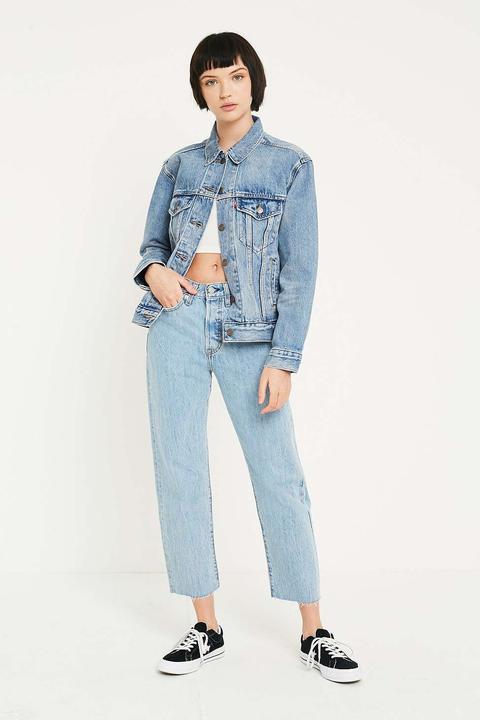 Levi's - High-rise-jeans In Wedgie Fit In Hellblau Mit Geradem Bein - Damen 29w