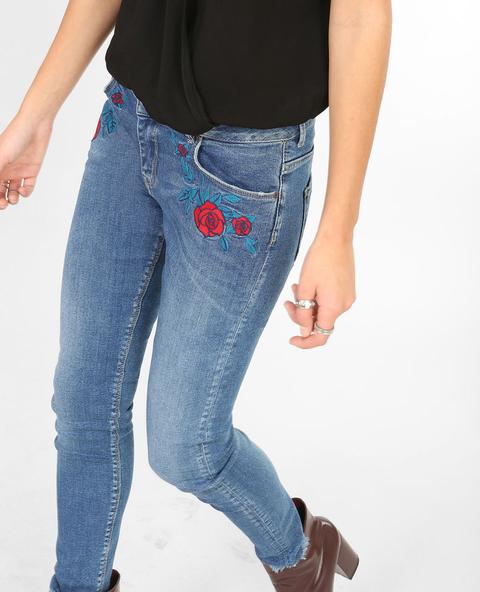 Jeans Skinny Ricamati