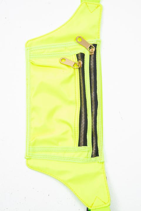 bright yellow bum bag