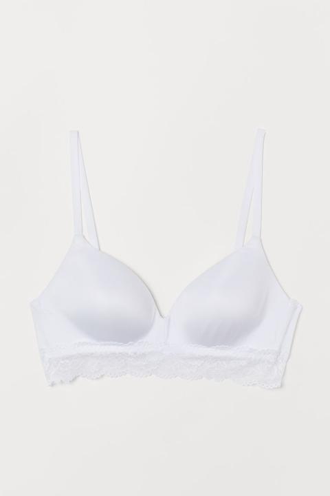 H & M - Reggiseno Senza Ferretto - Bianco