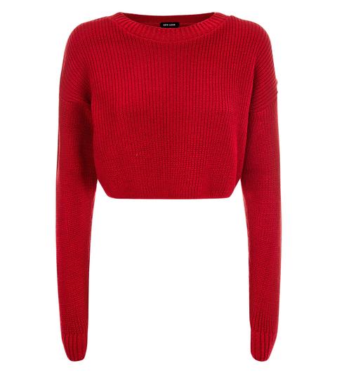 Red Cropped Jumper