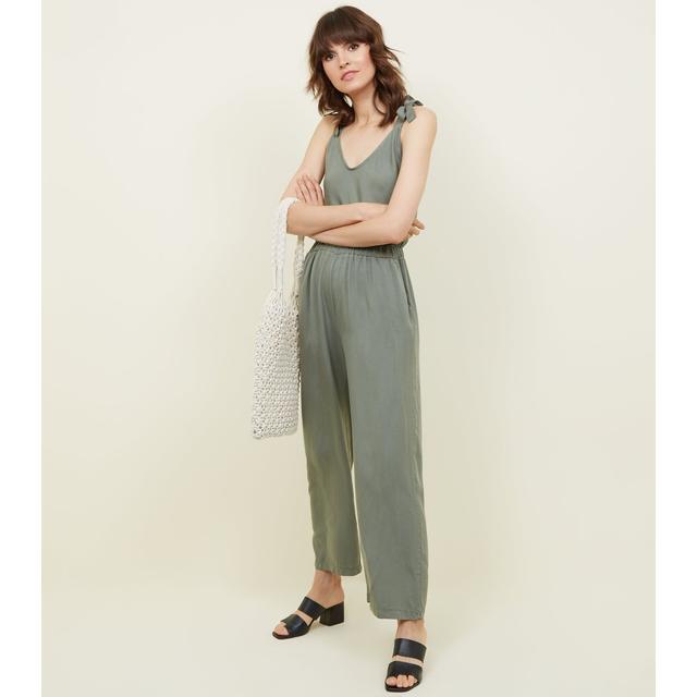 new look khaki jumpsuit