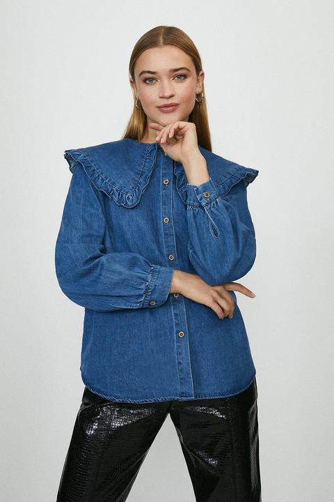 Coast Collar Denim Shirt -