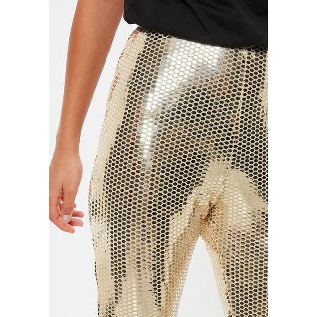 Gold Sequin Flare Trousers, Gold from Missguided on 21 Buttons