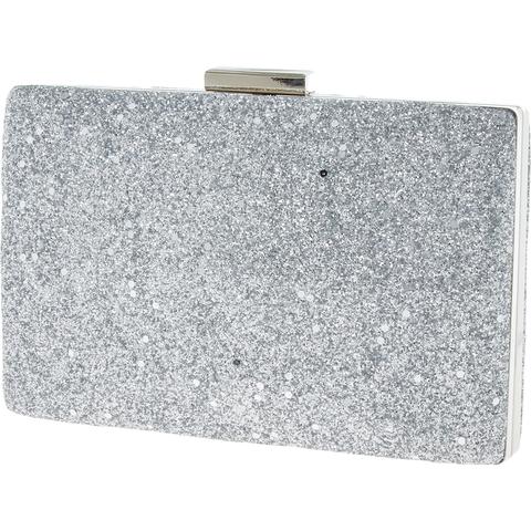 clutch bag silver glitter