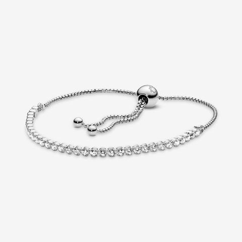 Pandora Pulsera Hilo Luminoso Con Circonitas Cúbicas En Plata De Ley