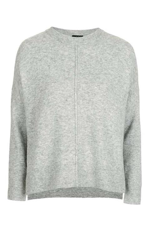 Petite Zip Side Crew Jumper