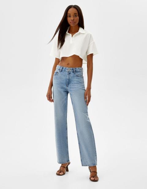 Jeans Low Waist Loose Straight