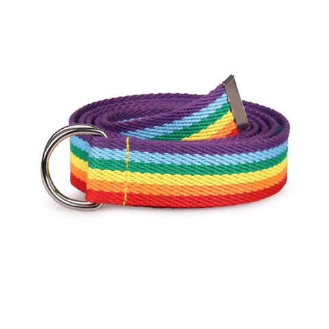 Rainbow Canvas Belt