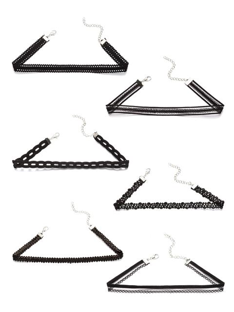 Multi Shaped Choker Set