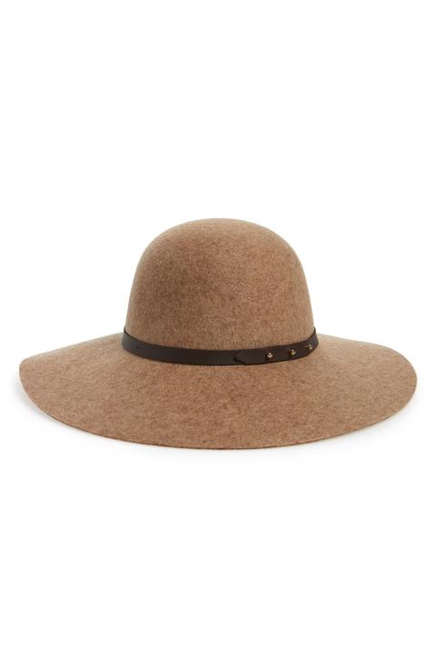 Refined Wide Brim Wool Floppy Hat