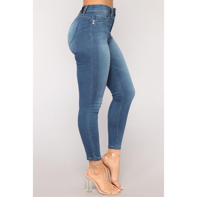 Squat Like That Booty Lifting Jeans - Medium Blue Wash, Fashion Nova, Jeans