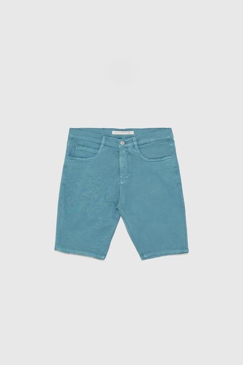 Bermuda Shorts Elasticizzati Di Cotone