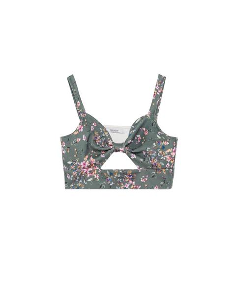 Crop Top Estampado Floral