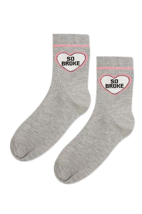 "so Broke" Slogan Socks