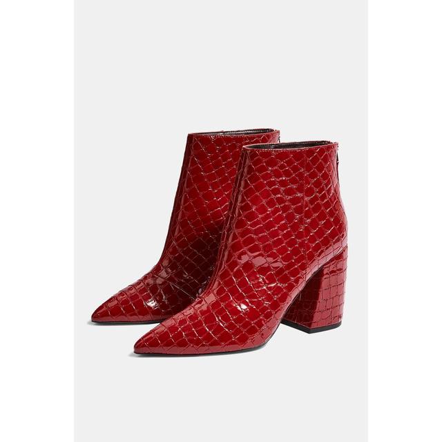 top shop red boots