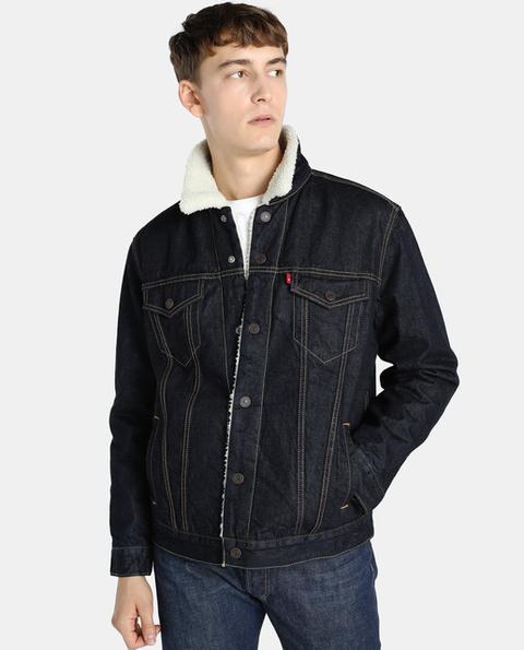 Levi's - Cazadora Vaquera De Hombre Con Interior De Borrego