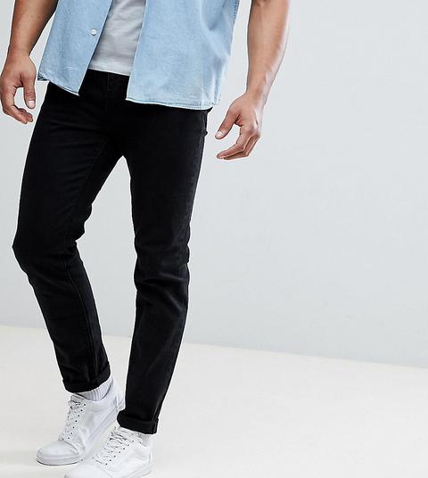 Asos Design Tall Tapered Jeans In Black