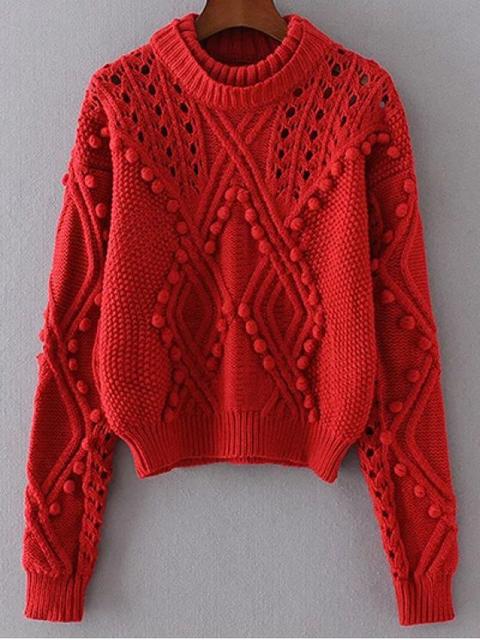 Cut Out Cable Knit Sweater