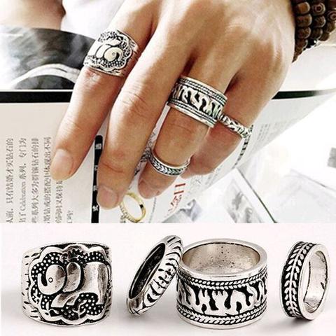 Clare Tribal Ring Set (freeship)
