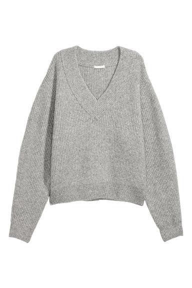 H & M - Jersey De Punto - Gris